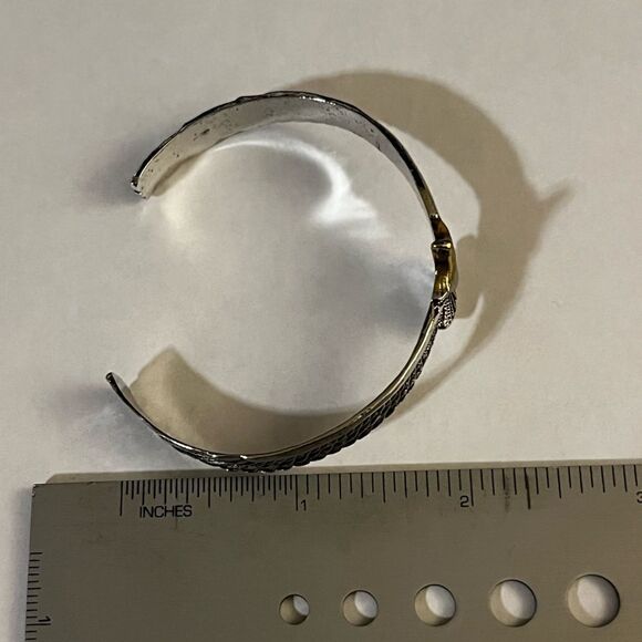 Viking Eagle Wing Bracelet Silver Plated Wristband Open Eagle Wing Cuff bracelet - Picture 12 of 15